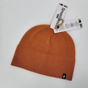 Smartwool The Lid Beanie Merino Wool Polyester Blend Knit Squash Orange One Size